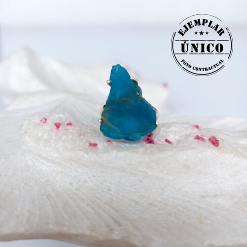 Anillo en Plata con Piedra Natural Apatita