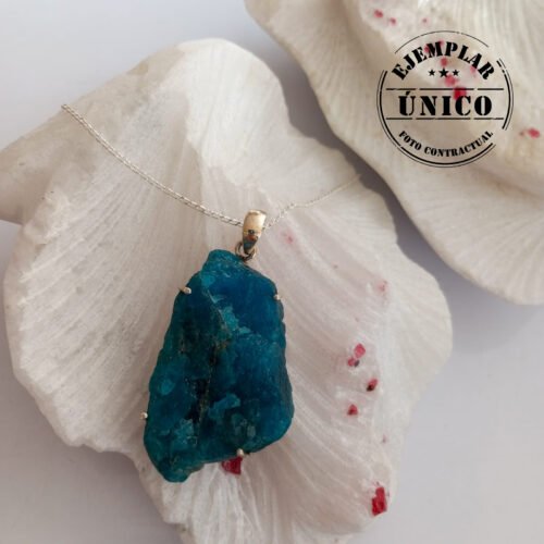 Dije en Plata con Piedra Apatita